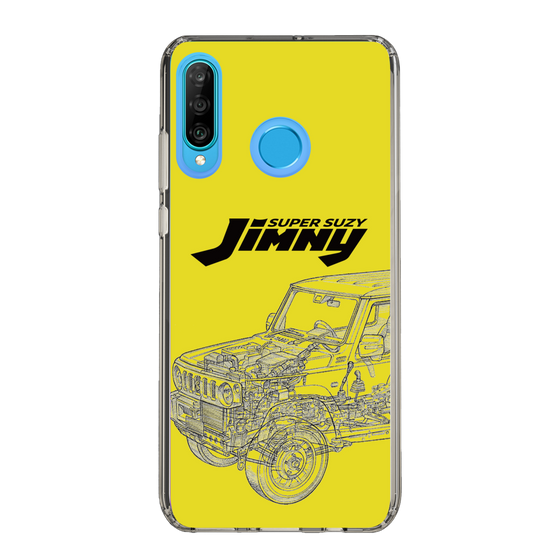 スリムプロテクションケース［ Jimny SUPER SUZY - Jimny Line drawing - Yellow ］