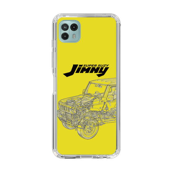 スリムプロテクションケース［ Jimny SUPER SUZY - Jimny Line drawing - Yellow ］