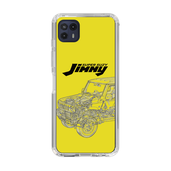 スリムプロテクションケース［ Jimny SUPER SUZY - Jimny Line drawing - Yellow ］