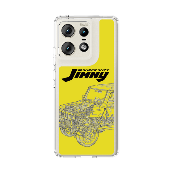 スリムプロテクションケース［ Jimny SUPER SUZY - Jimny Line drawing - Yellow ］