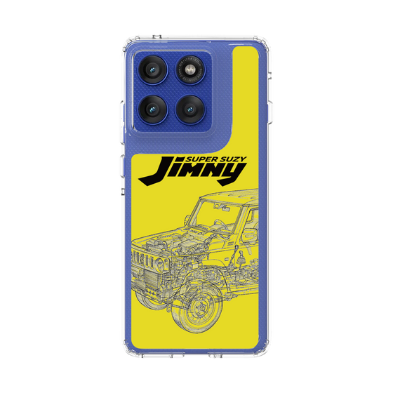スリムプロテクションケース［ Jimny SUPER SUZY - Jimny Line drawing - Yellow ］
