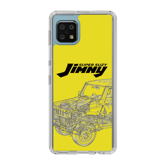 スリムプロテクションケース［ Jimny SUPER SUZY - Jimny Line drawing - Yellow ］