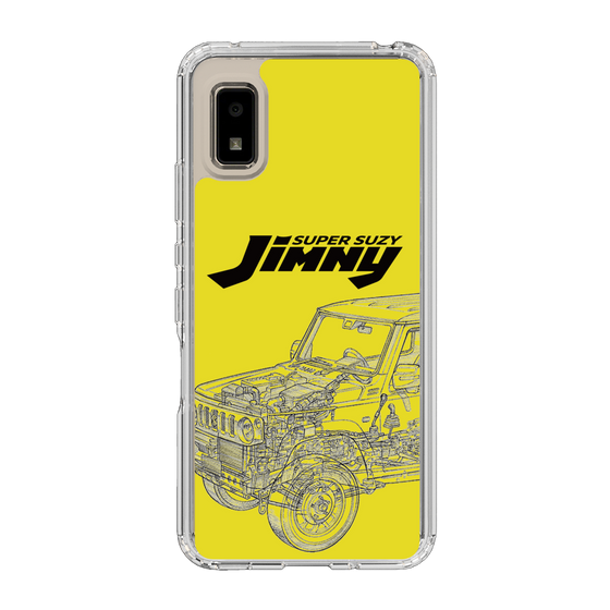 スリムプロテクションケース［ Jimny SUPER SUZY - Jimny Line drawing - Yellow ］