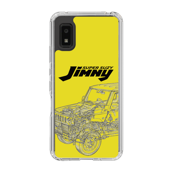 スリムプロテクションケース［ Jimny SUPER SUZY - Jimny Line drawing - Yellow ］