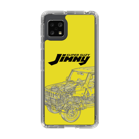 スリムプロテクションケース［ Jimny SUPER SUZY - Jimny Line drawing - Yellow ］