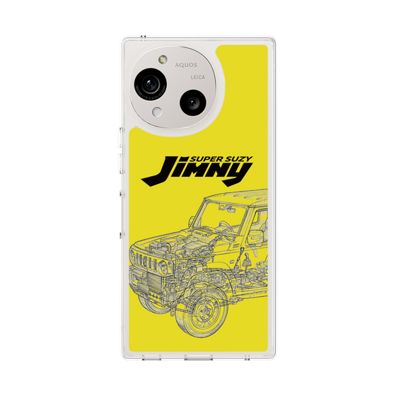 スリムプロテクションケース［ Jimny SUPER SUZY - Jimny Line drawing - Yellow ］