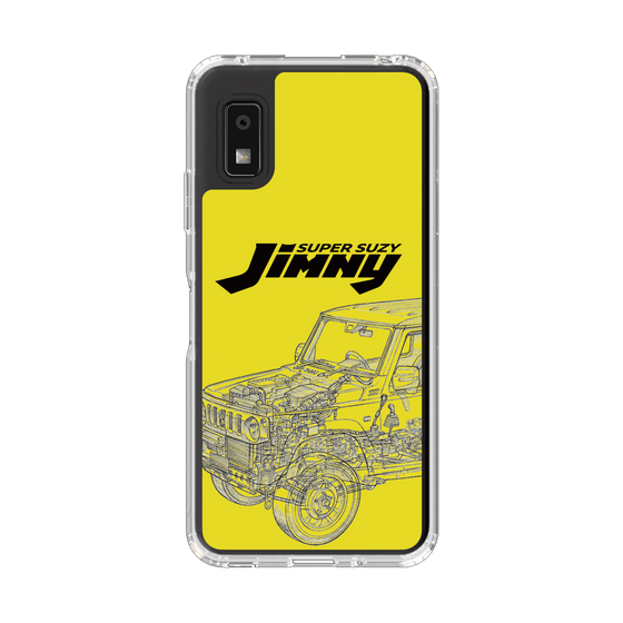 スリムプロテクションケース［ Jimny SUPER SUZY - Jimny Line drawing - Yellow ］