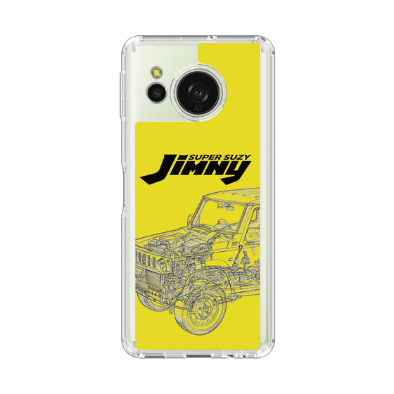 スリムプロテクションケース［ Jimny SUPER SUZY - Jimny Line drawing - Yellow ］