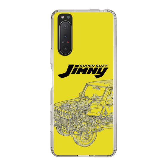 スリムプロテクションケース［ Jimny SUPER SUZY - Jimny Line drawing - Yellow ］