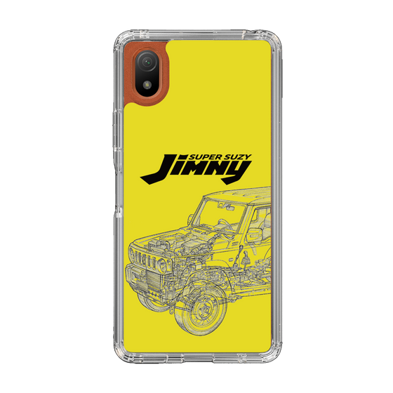 スリムプロテクションケース［ Jimny SUPER SUZY - Jimny Line drawing - Yellow ］