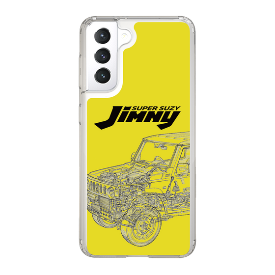 スリムプロテクションケース［ Jimny SUPER SUZY - Jimny Line drawing - Yellow ］