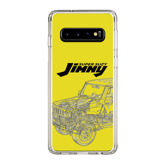 スリムプロテクションケース［ Jimny SUPER SUZY - Jimny Line drawing - Yellow ］