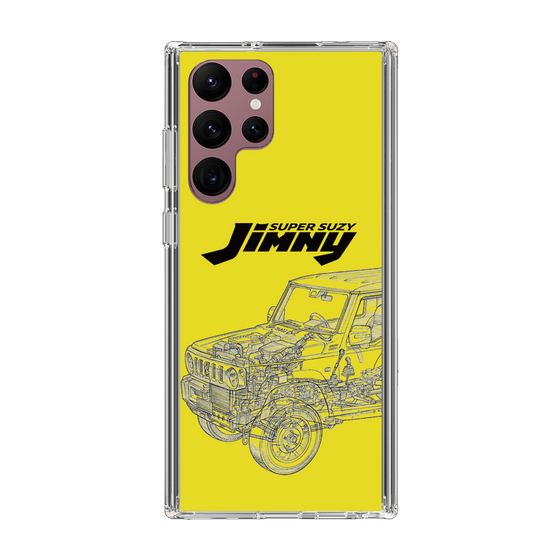 スリムプロテクションケース［ Jimny SUPER SUZY - Jimny Line drawing - Yellow ］