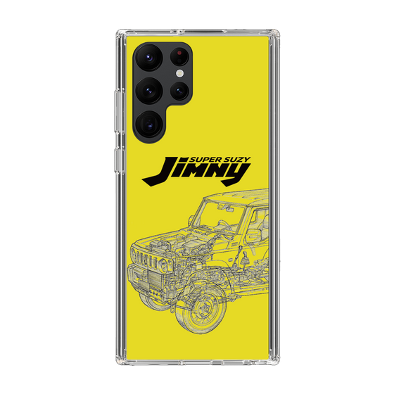 スリムプロテクションケース［ Jimny SUPER SUZY - Jimny Line drawing - Yellow ］