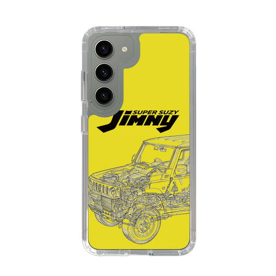 スリムプロテクションケース［ Jimny SUPER SUZY - Jimny Line drawing - Yellow ］