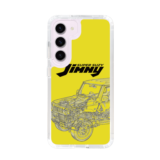 スリムプロテクションケース［ Jimny SUPER SUZY - Jimny Line drawing - Yellow ］