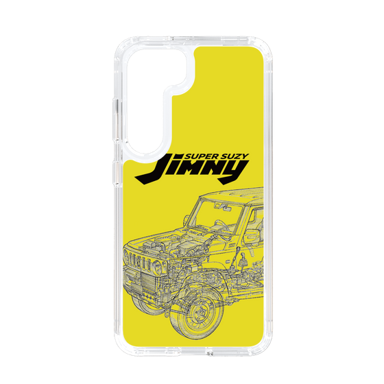 スリムプロテクションケース［ Jimny SUPER SUZY - Jimny Line drawing - Yellow ］