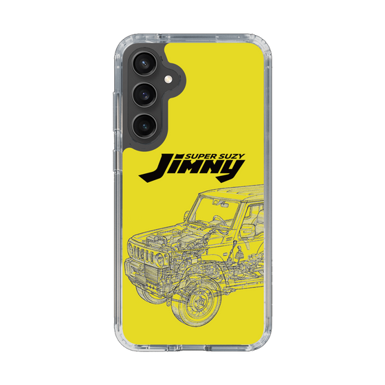 スリムプロテクションケース［ Jimny SUPER SUZY - Jimny Line drawing - Yellow ］