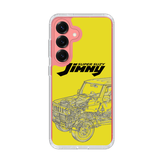 スリムプロテクションケース［ Jimny SUPER SUZY - Jimny Line drawing - Yellow ］