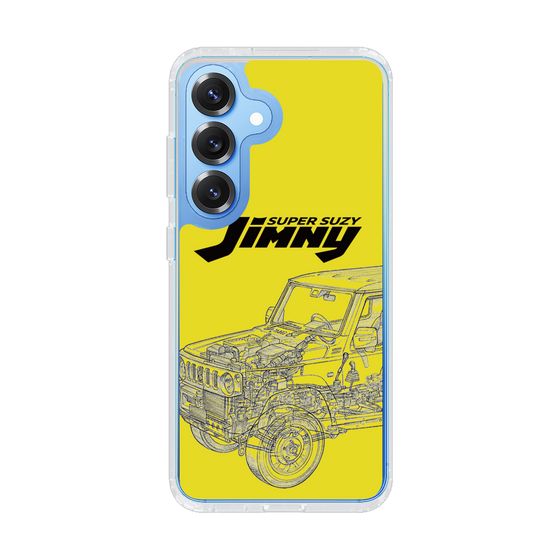 スリムプロテクションケース［ Jimny SUPER SUZY - Jimny Line drawing - Yellow ］