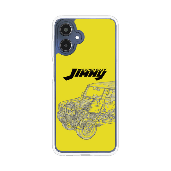 スリムプロテクションケース［ Jimny SUPER SUZY - Jimny Line drawing - Yellow ］