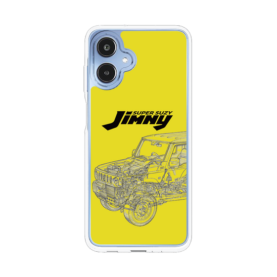 スリムプロテクションケース［ Jimny SUPER SUZY - Jimny Line drawing - Yellow ］