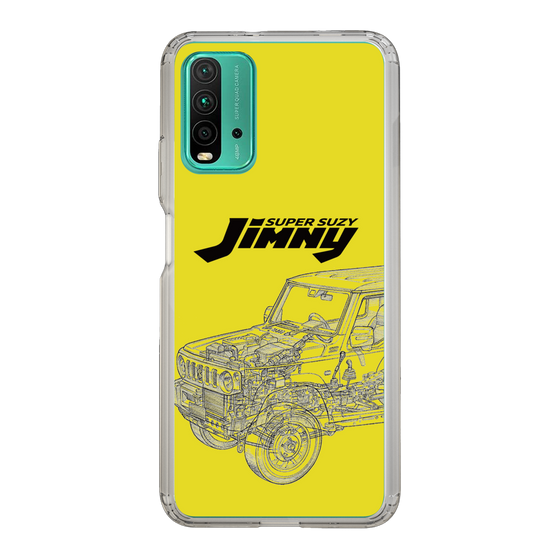 スリムプロテクションケース［ Jimny SUPER SUZY - Jimny Line drawing - Yellow ］