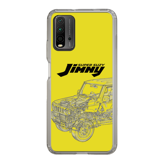 スリムプロテクションケース［ Jimny SUPER SUZY - Jimny Line drawing - Yellow ］