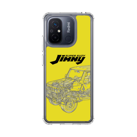 スリムプロテクションケース［ Jimny SUPER SUZY - Jimny Line drawing - Yellow ］