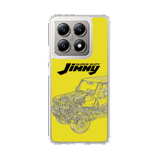 スリムプロテクションケース［ Jimny SUPER SUZY - Jimny Line drawing - Yellow ］