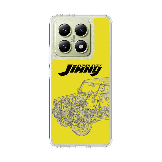 スリムプロテクションケース［ Jimny SUPER SUZY - Jimny Line drawing - Yellow ］
