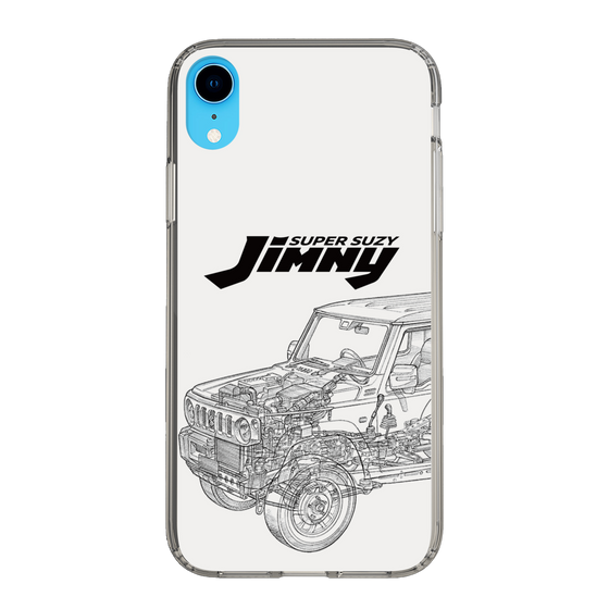 スリムプロテクションケース［ Jimny SUPER SUZY - Jimny Line drawing - White ］