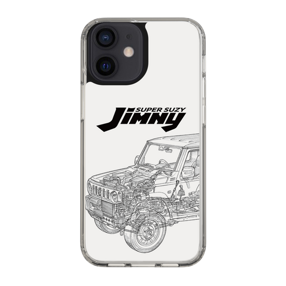 スリムプロテクションケース［ Jimny SUPER SUZY - Jimny Line drawing - White ］