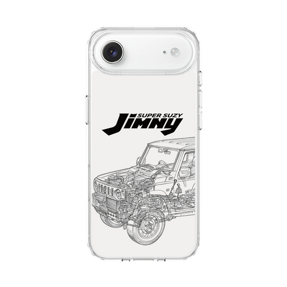 スリムプロテクションケース［ Jimny SUPER SUZY - Jimny Line drawing - White ］