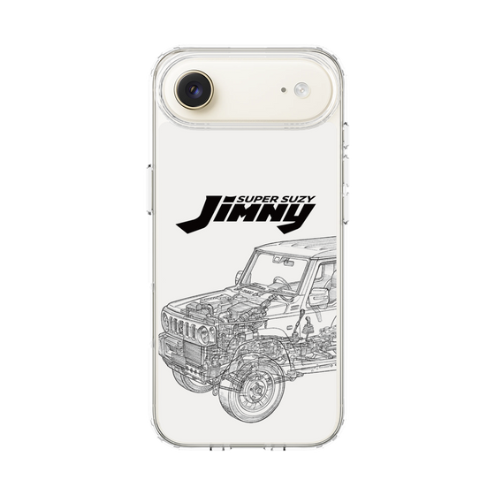 スリムプロテクションケース［ Jimny SUPER SUZY - Jimny Line drawing - White ］