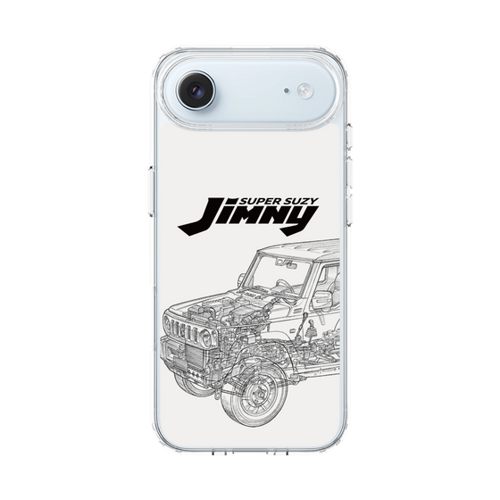 スリムプロテクションケース［ Jimny SUPER SUZY - Jimny Line drawing - White ］
