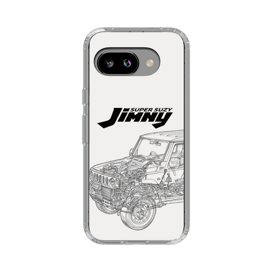 スリムプロテクションケース［ Jimny SUPER SUZY - Jimny Line drawing - White ］