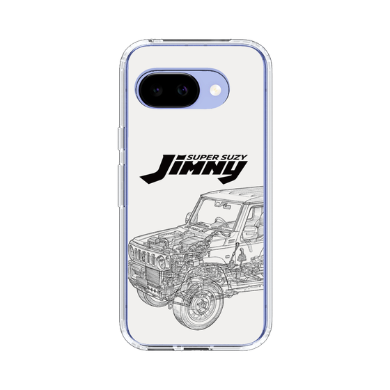 スリムプロテクションケース［ Jimny SUPER SUZY - Jimny Line drawing - White ］