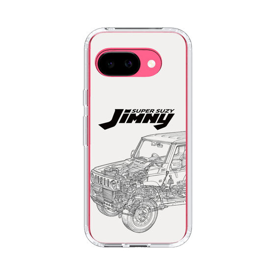 スリムプロテクションケース［ Jimny SUPER SUZY - Jimny Line drawing - White ］