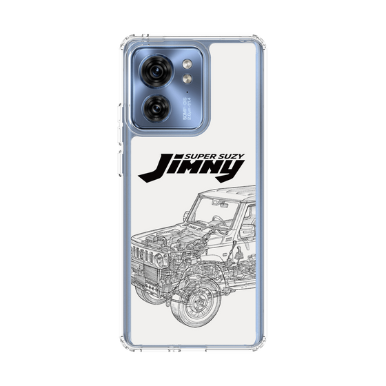 スリムプロテクションケース［ Jimny SUPER SUZY - Jimny Line drawing - White ］