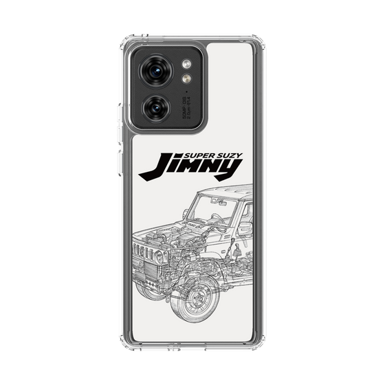 スリムプロテクションケース［ Jimny SUPER SUZY - Jimny Line drawing - White ］