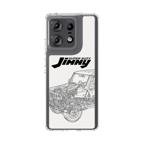 スリムプロテクションケース［ Jimny SUPER SUZY - Jimny Line drawing - White ］