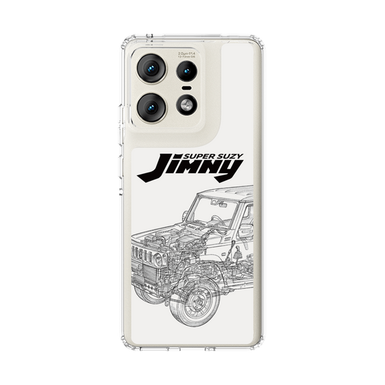 スリムプロテクションケース［ Jimny SUPER SUZY - Jimny Line drawing - White ］