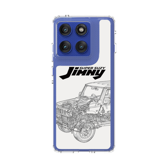 スリムプロテクションケース［ Jimny SUPER SUZY - Jimny Line drawing - White ］