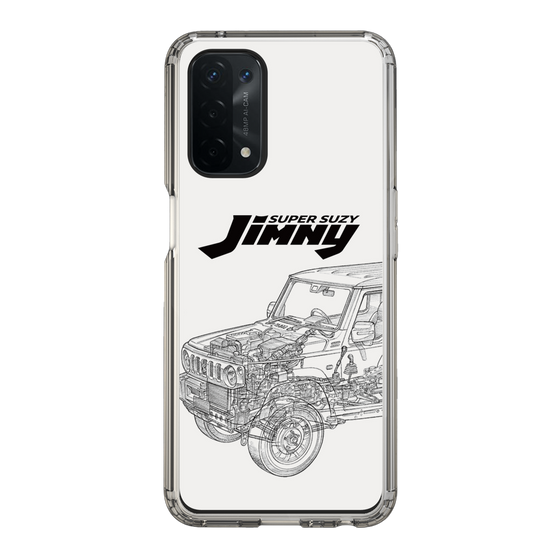 スリムプロテクションケース［ Jimny SUPER SUZY - Jimny Line drawing - White ］