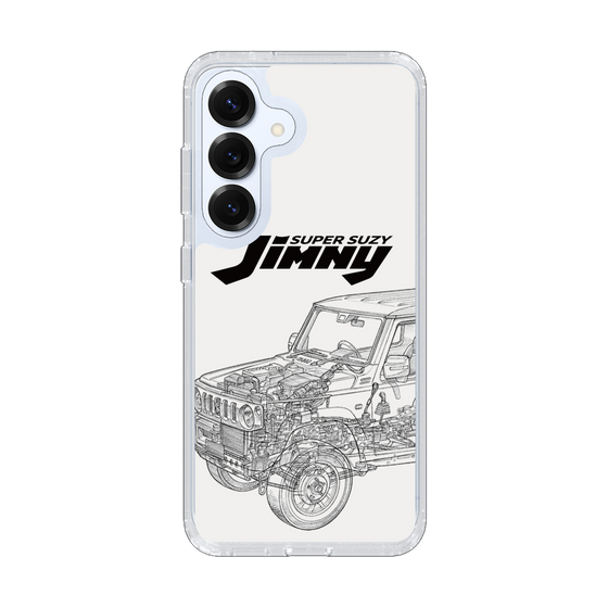 スリムプロテクションケース［ Jimny SUPER SUZY - Jimny Line drawing - White ］