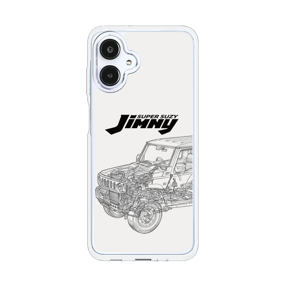 スリムプロテクションケース［ Jimny SUPER SUZY - Jimny Line drawing - White ］