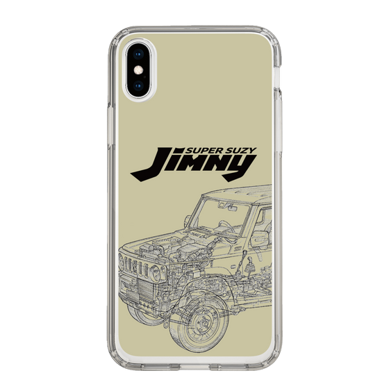 スリムプロテクションケース［ Jimny SUPER SUZY - Jimny Line drawing - Beige ］