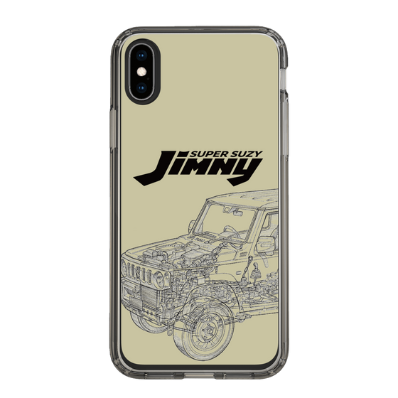 スリムプロテクションケース［ Jimny SUPER SUZY - Jimny Line drawing - Beige ］