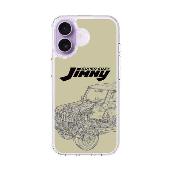 スリムプロテクションケース［ Jimny SUPER SUZY - Jimny Line drawing - Beige ］